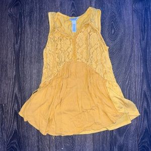 arizona jean co yellow tank top